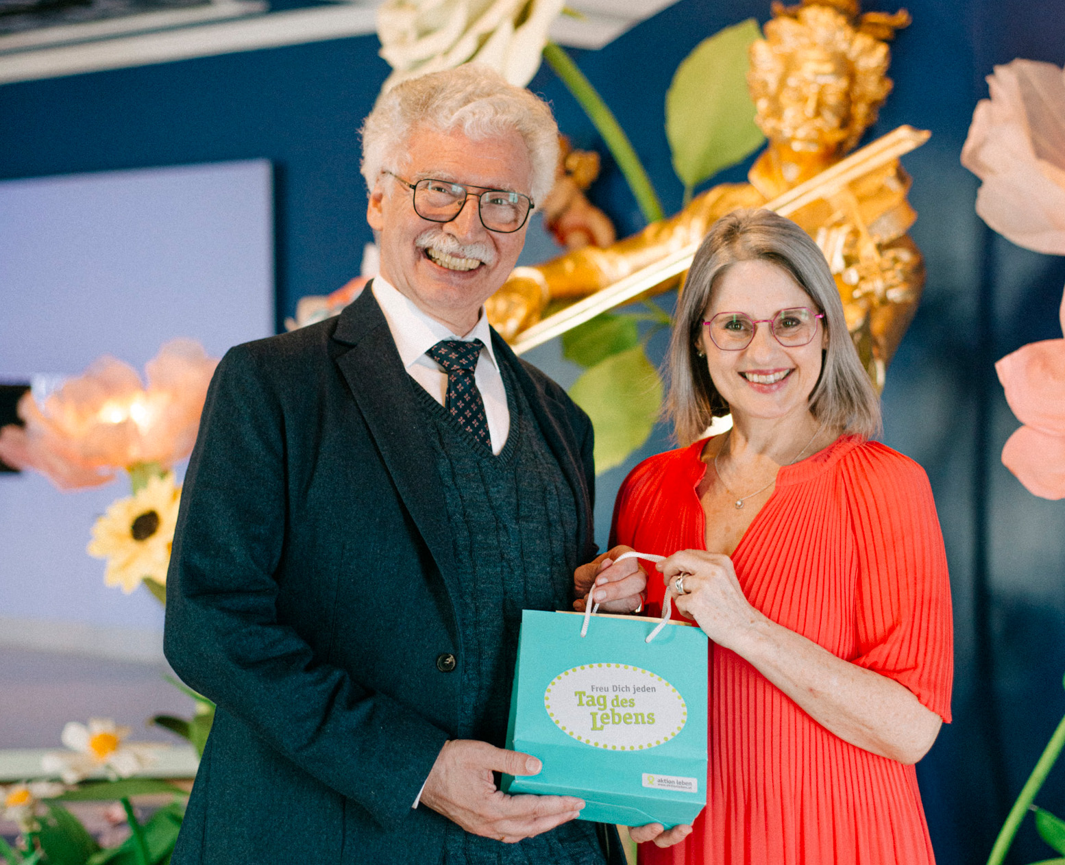 Martina Kronthaler mit Prof. Dr. Eduard Strauss